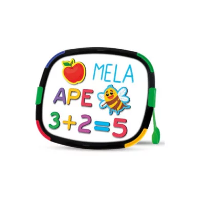 Lavagna Magnetica Educativa Carotina – Scrivi, Cancella e Impara con Lettere e Numeri 3-6 Anni