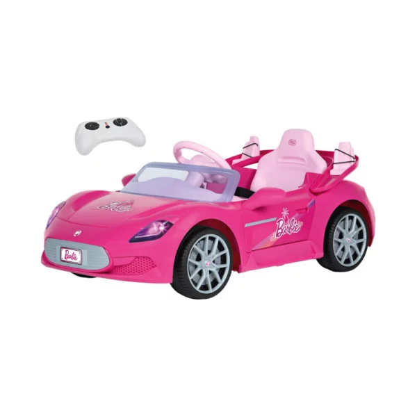 Auto Elettrica Barbie 12V Sportiva – Macchina Rosa con Telecomando Genitori, Luci LED, Porte Apribili, 3+ Anni Peg Perego
