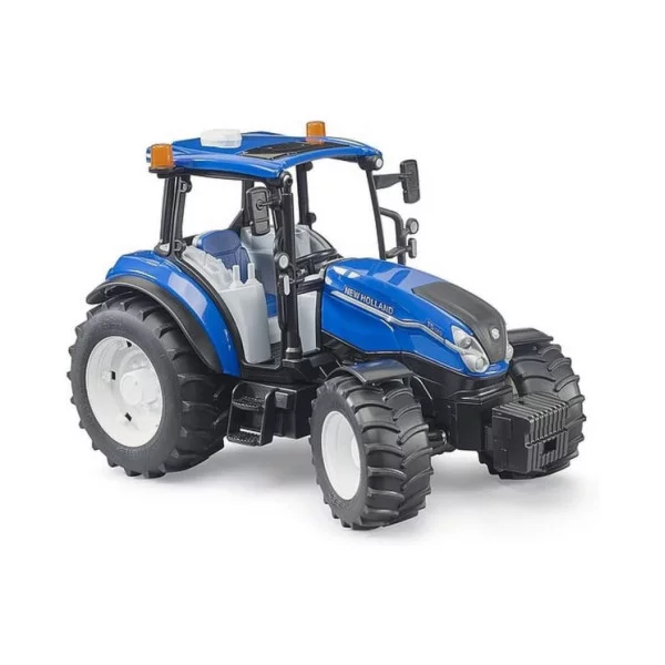 Trattore Giocattolo Bruder New Holland T5.120 – Veicolo Agricolo 1:16 per Fattoria e Gioco all’Aperto 3+ Anni