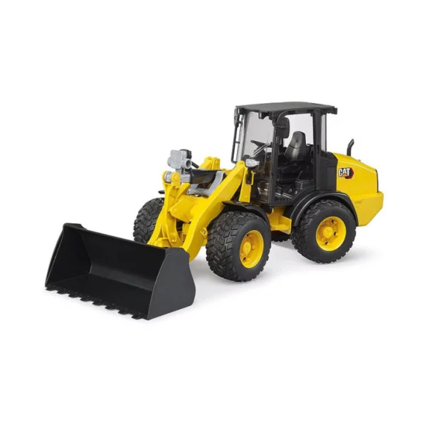 Minipala Articolata CAT Bruder 1:16 – Pala Gommata da Cantiere con Braccio Snodato, Giocattolo 3+ Anni