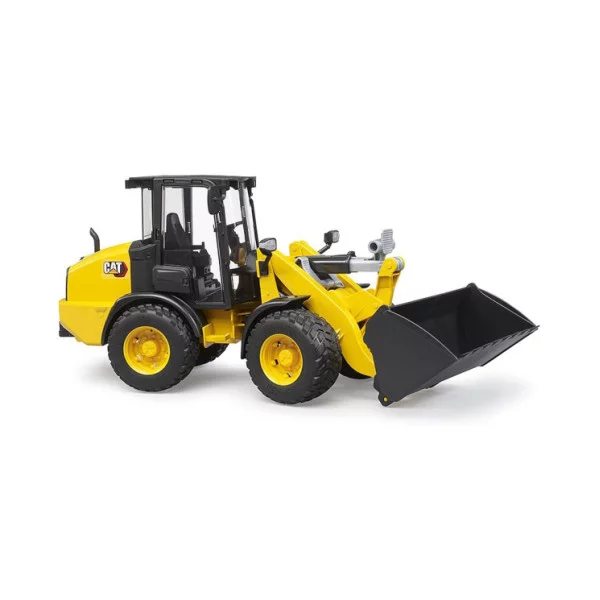 Minipala Articolata CAT Bruder 1:16 – Pala Gommata da Cantiere con Braccio Snodato, Giocattolo 3+ Anni