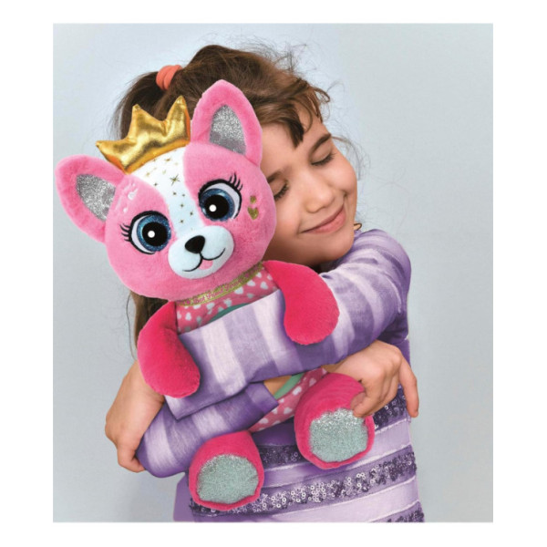 Peluche Interattivo BFF Emy Clementoni – La Mia Amica dei Segreti, Registra Messaggi e Nasconde Tesori, 4-6 Anni