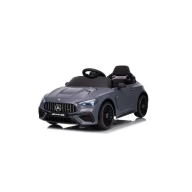 Macchina Elettrica Mercedes CLE53 12V Grigia – Auto Sportiva per Bambini con Telecomando, Sedile in Pelle, Luci LED, 3+ Anni