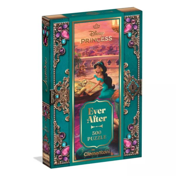 Puzzle 500 Pezzi Jasmine – Disney Princess Ever After Collection, Illustrazione Artistica 12+ Anni Clementoni