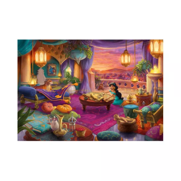 Puzzle 500 Pezzi Jasmine – Disney Princess Ever After Collection, Illustrazione Artistica 12+ Anni Clementoni
