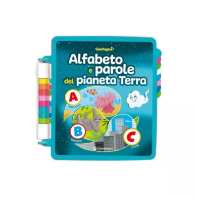 Sapientino GiraPagina – Libro Interattivo Alfabeto e Parole del Pianeta Terra 4-6 Anni Clementoni