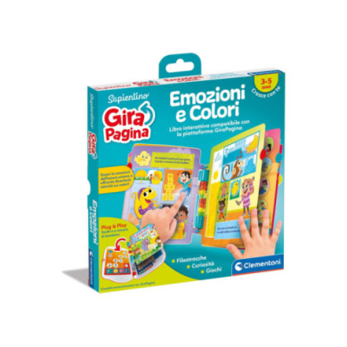 Sapientino GiraPagina – Emozioni e Colori Libro Interattivo 3-5 Anni Clementoni