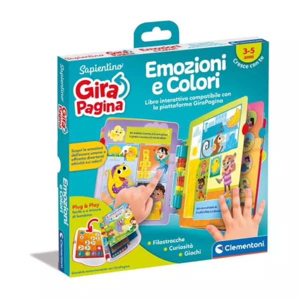Sapientino GiraPagina – Emozioni e Colori Libro Interattivo 3-5 Anni Clementoni