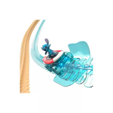 Disney Stitch Flextreme Discovery Set – Circuito Flessibile 184 Pezzi con Veicolo Luminoso 4+ Anni Smoby