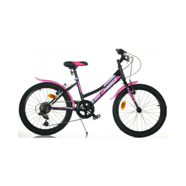 Bicicletta MTB 20" Ragazza – Dino Bikes 420D, Telaio Hi-Ten 20", Freni V-Brake in Alluminio Rosa/Nero