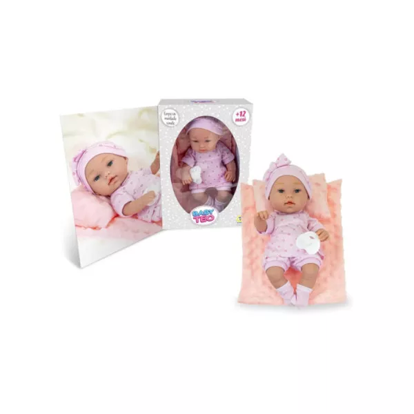 Bambola in Vinile Corpo Morbido – Bambolotto con Cuscino e Ciuccio, Dettagli Realistici, 12+ Mesi