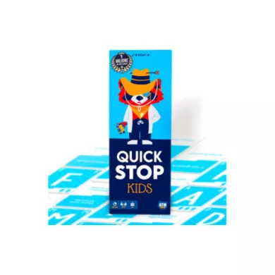 Gioco di Carte Quick Stop Kids – Party Game Educativo 7+ Anni, Divertente e Veloce per 2-7 Giocatori