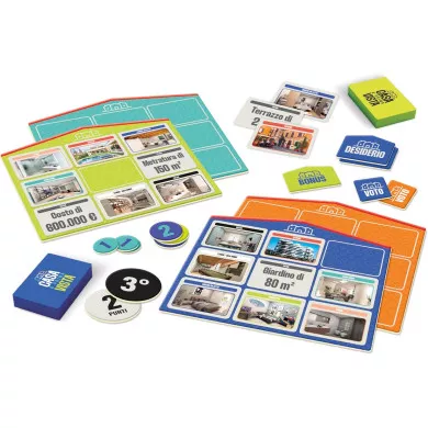 Gioco da Tavolo Casa a Prima Vista Sfida Immobiliare per Famiglie 10+ Anni, Clementoni