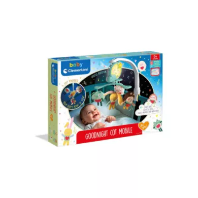 Carillon Culla Goodnight Cot Mobile – Giostrina Musicale Neonato 0+ Mesi in Tessuto Morbido Baby Clementoni