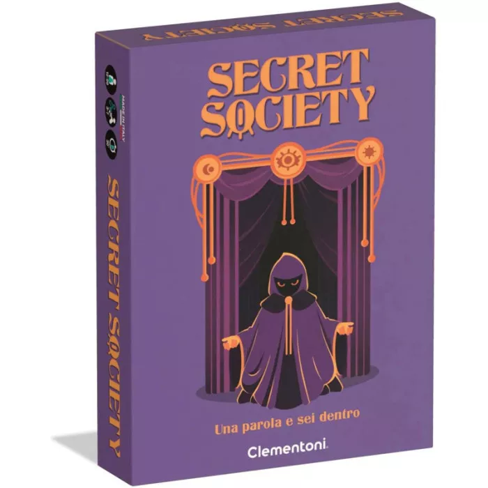 Gioco da Tavolo Secret Society – Party Game Deduzione e Parole Segrete 3-7 Giocatori, Clementoni
