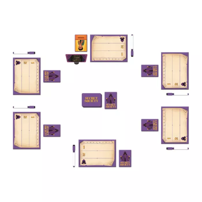 Gioco da Tavolo Secret Society – Party Game Deduzione e Parole Segrete 3-7 Giocatori, Clementoni