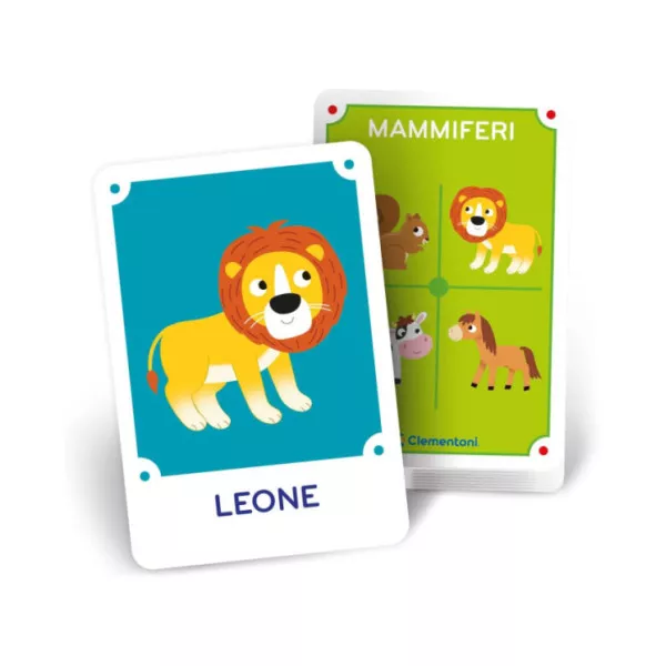 Flashcard Montessori Il Regno degli Animali – Carte Educative 4-6 Anni per Conoscere e Classificare Animali Clementoni