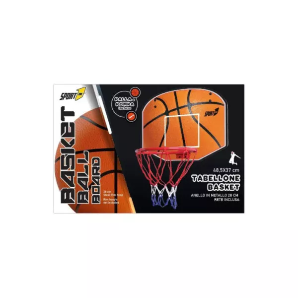 Canestro Basket da Parete con Palla – Set Gioco Indoor/Outdoor per Bambini 3+ Anni