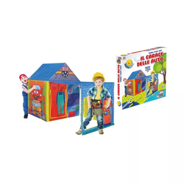 Tenda Gioco Garage delle Auto – Play Tent per Bambini 120×95×110 cm 24+ Mesi