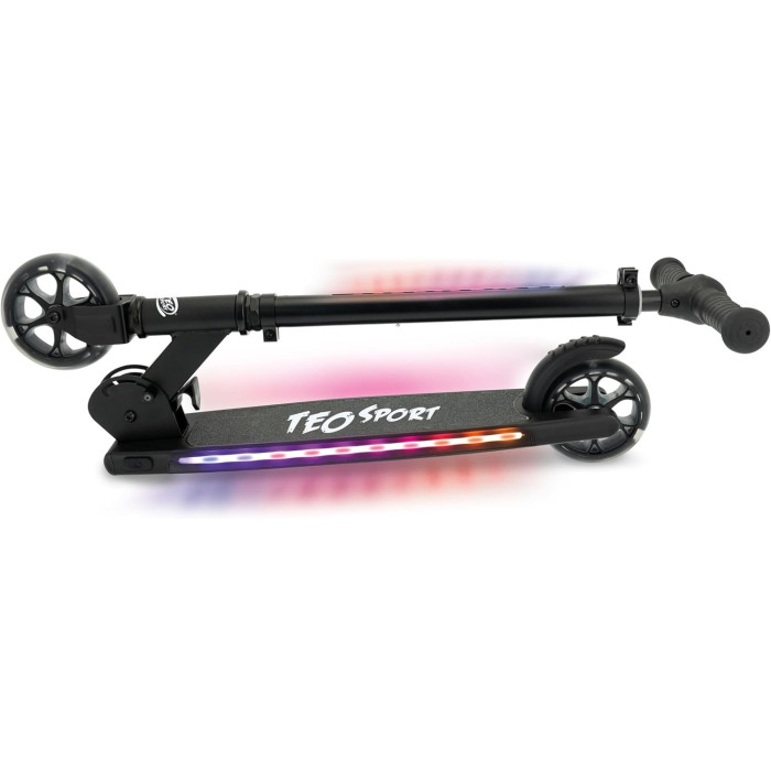 Monopattino 2 Ruote LED per Bambini – In Alluminio, Pieghevole, Altezza Regolabile 5+ Anni