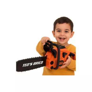 Motosega Giocattolo a Batteria – Motosega con Suoni e Catena Rotante per Bambini 3+ Anni