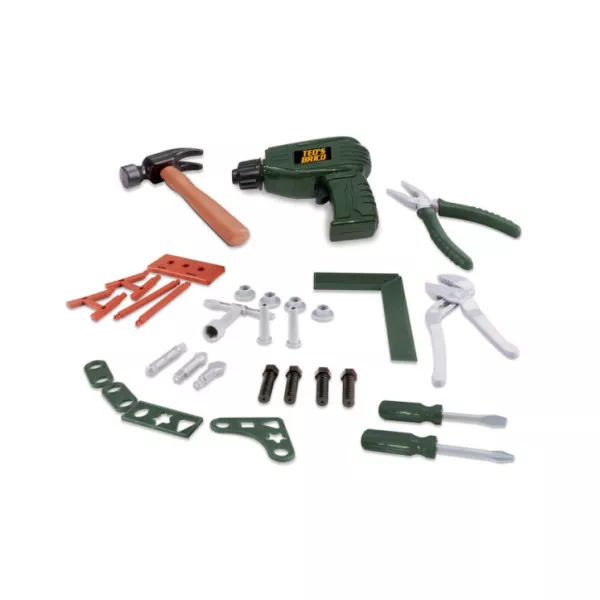 Valigetta Attrezzi Giocattolo – Set Utensili Completo con Trapano, Martello e Accessori 3+ Anni