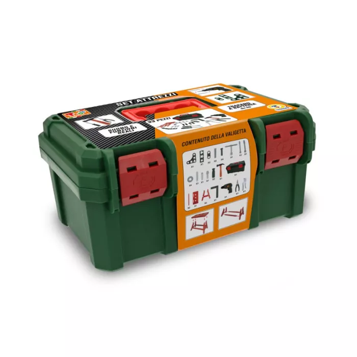 Valigetta Attrezzi Giocattolo – Set Utensili Completo con Trapano, Martello e Accessori 3+ Anni