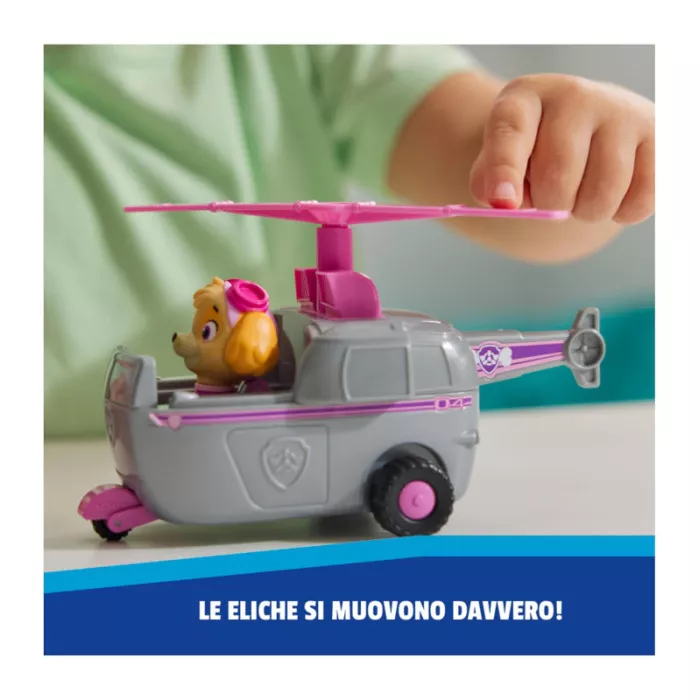 Paw Patrol Elicottero di Skye con Veicolo e Personaggio Skye 3+ Anni, Gioco Immaginazione per Bambini