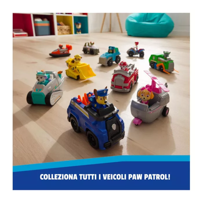 Paw Patrol Camion della Raccolta Rifiuti di Rocky con Veicolo e Personaggio 3+ Anni, Gioco Immaginazione Bambini