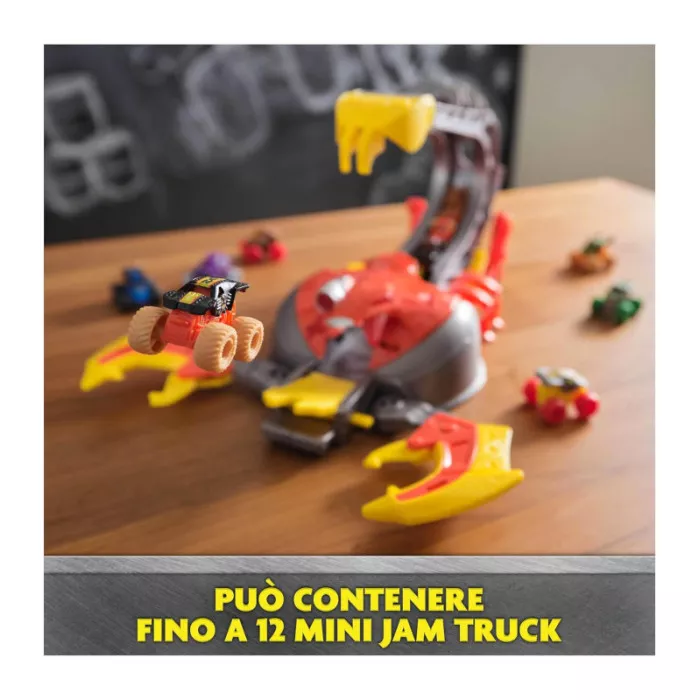 Monster Jam Set di Gioco Venom Velocity Scorpion con Pista e 2 Monster Truck 1:87, Bambini 3-6 Anni