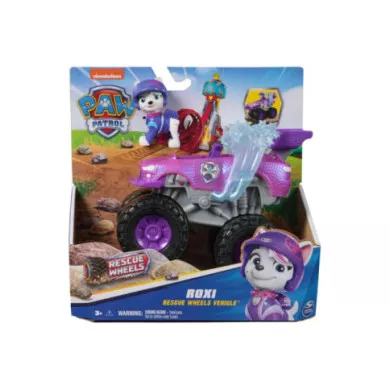 Paw Patrol Rescue Wheels Roxi con Camion Trasformabile e Personaggio 3+ Anni, Veicolo Giocattolo per Bambini