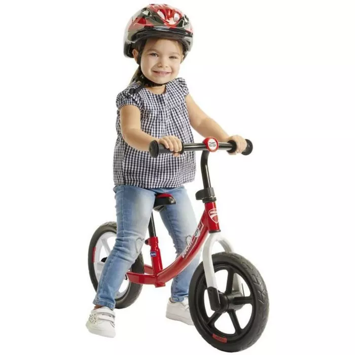 Ducati Monster Balance Bike – Bicicletta Senza Pedali Bambini 2-5 Anni, Regolabile, Max 25 kg, Rossa Chicco