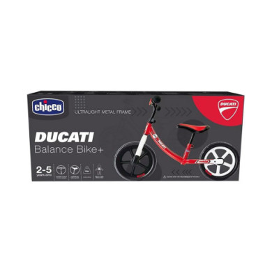 Ducati Monster Balance Bike – Bicicletta Senza Pedali Bambini 2-5 Anni, Regolabile, Max 25 kg, Rossa Chicco