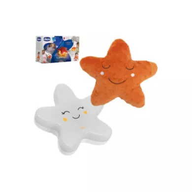 Chicco You&Me Star – Luce Notturna Evolutiva con Musica e Suoni Bianchi, Peluche Stella Lavabile, 0+ Mesi