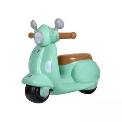 Vespa Primavera Verde Acqua – Moto Cavalcabile 1-3 Anni con Luci, Suoni e Ruote di Supporto Rimovibili, Max 25 kg