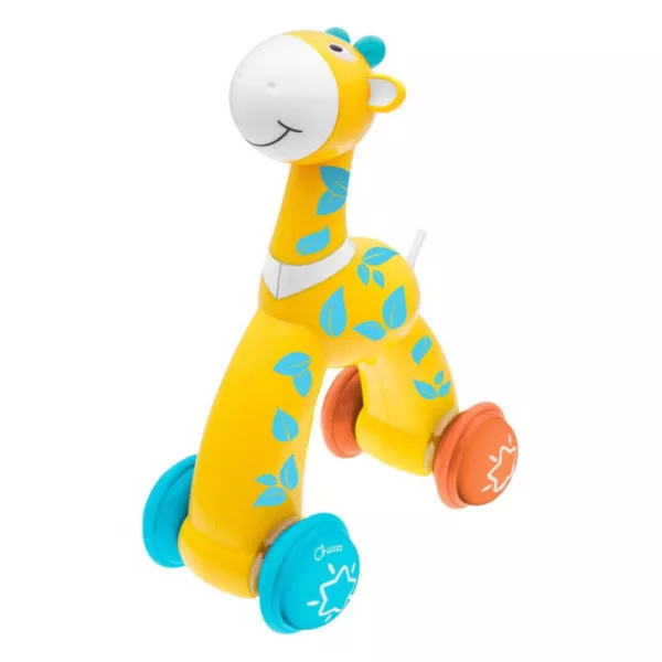Chicco Giraffa Push&Go – Gioco Trainabile 12-36 Mesi con Ruote Gommate, Stimola Camminata e Attività Motorie