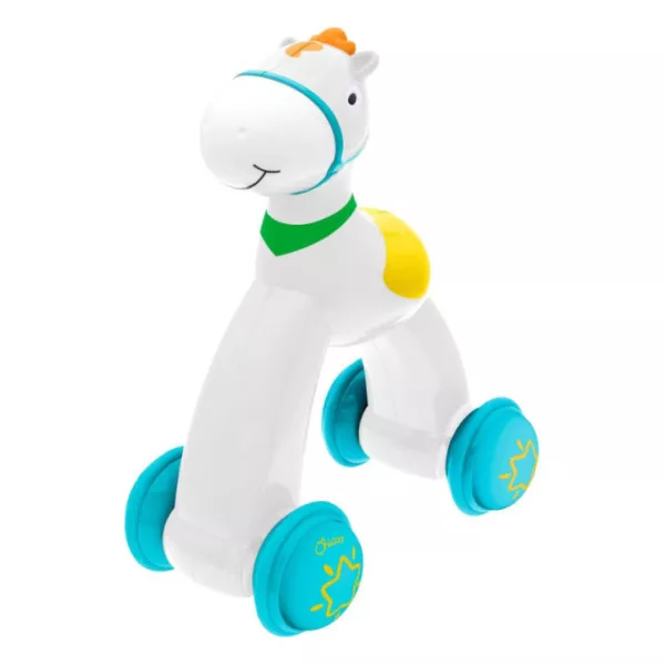 Chicco Cavallino Push&Go – Gioco Trainabile 12-36 Mesi con Ruote Gommate, Stimola Camminata e Attività Motorie