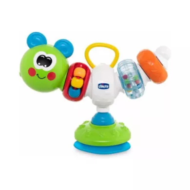 Chicco Bruchino Ballerino – Gioco da Seggiolone con Ventosa, Luci, Suoni e Attività Manuali, 6-36 Mesi