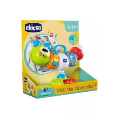 Chicco Bruchino Ballerino – Gioco da Seggiolone con Ventosa, Luci, Suoni e Attività Manuali, 6-36 Mesi