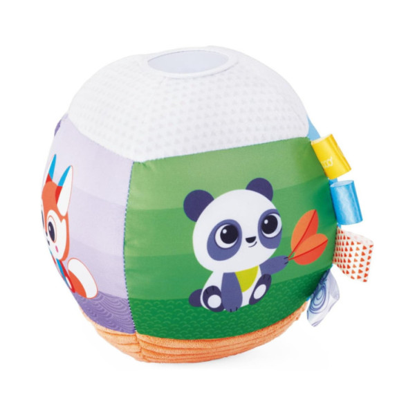 Chicco Palla Musicale Calcio – Palla Morbida con Melodie, Etichette Tattili e Tessuti Diversi, 3+ Mesi