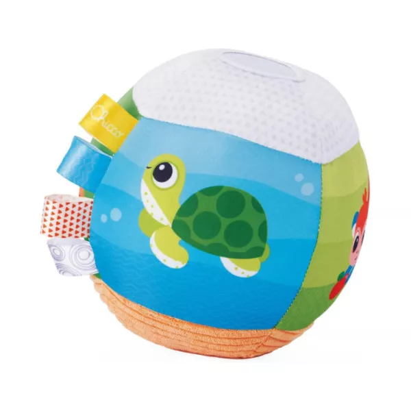Chicco Palla Musicale Calcio – Palla Morbida con Melodie, Etichette Tattili e Tessuti Diversi, 3+ Mesi