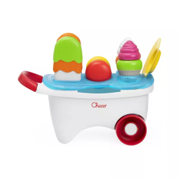 Carretto Gelati 2in1 Chicco – Gioco di Ruolo e Incastro 19 Pezzi per Bambini 12-36 Mesi
