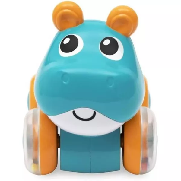 Hippo Sprint&Go Chicco – Animaletto Retrocarica con Luci e Suoni per Gattonamento, 6-36 Mesi