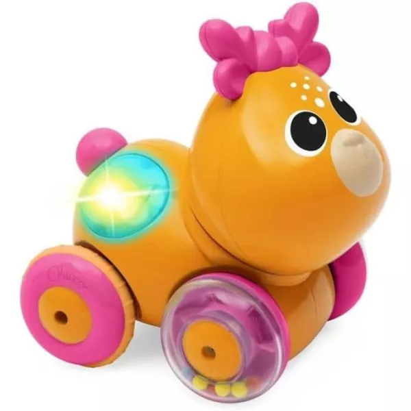 Cerbiatto Sprint&Go Chicco – Animaletto Retrocarica con Luci e Suoni, Stimola il Gattonamento, 6-36 Mesi