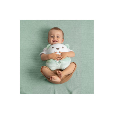 Peluche Orsetto Verde Chicco – Peluche Elettronico Morbido con Musica Rilassante e Luce Soffusa, 0+ Mesi