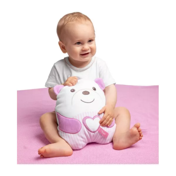 Peluche Orsetto Rosa Chicco – Peluche Elettronico Morbido con Musica Rilassante e Luce Soffusa, 0+ Mesi