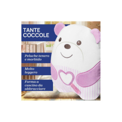 Peluche Orsetto Rosa Chicco – Peluche Elettronico Morbido con Musica Rilassante e Luce Soffusa, 0+ Mesi