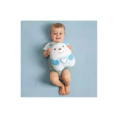 Peluche Orsetto Azzurro Chicco – Peluche Elettronico Morbido con Musica Rilassante e Luce Soffusa, 0+ Mesi