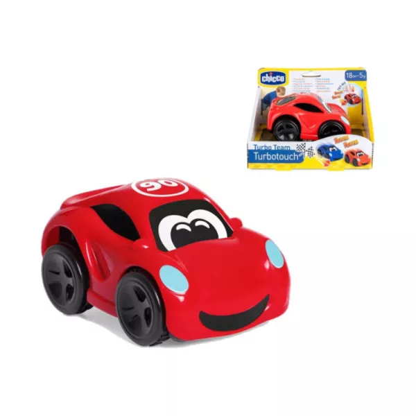 Auto da Corsa Turbo Touch Chicco – Macchinina con Suoni e Vibrazioni, 2+ Anni, Colore Rosso