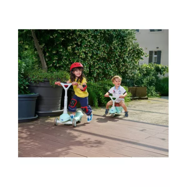 Monopattino Evolutivo 2in1 Chicco – Cavalcabile 1 Anno e Monopattino 2 Anni, Verde Acqua
